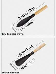 2 piezas Paleta de metal resistente, adecuada para jardinería, deshierbe, excavación, trasplante y plantación - Herramientas de jardinería convenientes y que ahorran trabajo