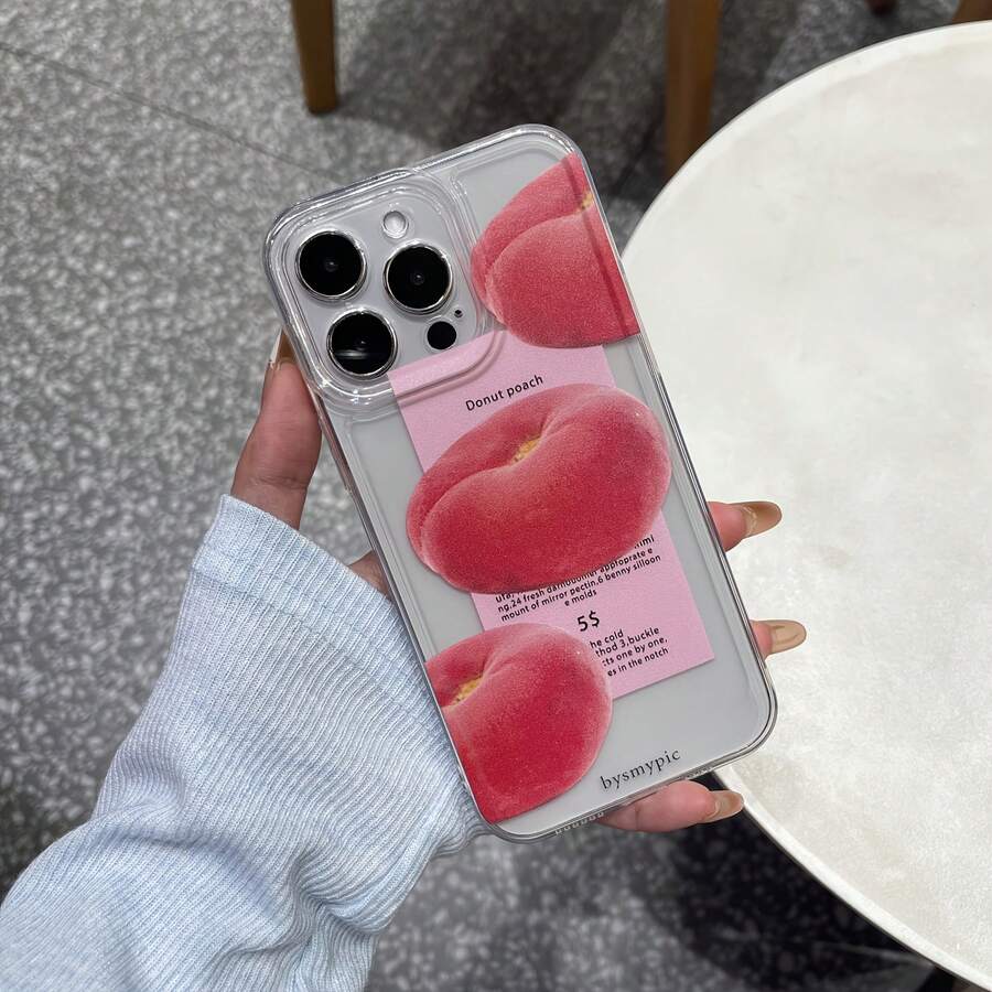 Con una funda de teléfono de corte preciso y una carcasa aeroespacial color melocotón, esta elegante y clásica funda protectora personalizada es a prueba de golpes, a prueba de caídas y duradera, adecuada para todas las series de  y compatible con suciedad y manchas  17/17 Pro/17 Pro Max/17 Air/ 16/16 Pro/16 Pro Max/16 Plus/ 15/15 Pro Max/15 Pro/15 Plus/ 14/14 Pro/14 Plus/14 Pro Max/ 13/13 Pro/13 Pro Max/12/12 Pro/12 Pro Max/11/11 Pro/11 Pro Max/XR/X/XS/XS Max Regalos de cumpleaños populares y duraderos, tema espacial comercial, transparente y anti-huellas para hombres y mujeres~Water Peach 513XS - Transparente1117 - Ver 1