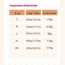 1件装宠物毛绒冬季保暖加厚耐用垫,猫狗睡眠毯 - 彩色 - 查看 12