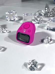 1pc Portable Finger Tally Counter With LED Light, Manual Ring Mini Counter With Hundred Reminder, Holiday Gift (Battery Not Included), Finger Tally Counter, Ring Electronic Button Timer, Student Business Finger Counter, Suitable For Knitting Counting, Multiple Colors Available - Multicolor - View 10