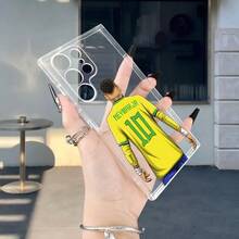 Phone Case/Cover- Brazil #10 Soccer Jersey Back Case Hot Selling In Winter And Autumn, Anti Fall Square/Round Edged Transparent Phone Case Or  17/17AIR/17PRO/17PROMAX/16E/16/16PRO/16PLUS/16PROMAX/15/15PLUS/15PRO/15PROMAX/14/14PLUS/14PRO/14PROMAX/13/13mini/13PRO/13PROMAX/12/12mini/11/Plus/Pro/Max/7/8/SE/XS/XS MAX,For Samsung And For GalaxyA56/A54/A53/A52/A14/A15/A05S/A53/A34/S23/S23Ultra/S23FE/S24/S24FE/S24Ulatra/S25/S25FE/S25Ultra/S21FE(Factory Wholesale Price) - 無色 - 查看 4