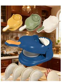 1/3 szt. Unisex, świąteczna, zabawna, drukowana skórka do pierogów, ABS, konstrukcja umożliwiająca naciśnięcie jednym kliknięciem, 2 w 1, skórka do pierogów i prasa do ciasta, oszczędzające miejsce ręczne narzędzie do majsterkowania, idealne do codziennego gotowania w domu/spotkań noworocznych/posiłków rodzinnych, gadżet kuchenny do robienia pierogów