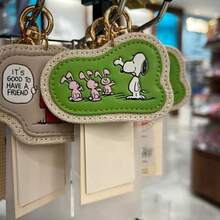 1pc Japanese Snoopy Charlie Cute Cartoon Keychain Creative Personalized Bag Small Hanging Decoration Student Bag Hanging, Christmas Stocking Fillers,Christmas Gifts,Christmas,Christmas Decorations - Multicolor - View 2
