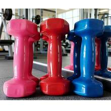 1 rutschfeste Hantel, geeignet für Fitnessenthusiasten, Teenager und Büromitarbeiter, Farben sind zufällig, verschiedene Gewichte, kann für Innen- und Außenübungen verwendet werden, wie Liegestütze, Kniebeugen, Yoga, Beinheben und Gesäßbrücken (Ausrüstung für Bein-/Hüftübungen) - Verschiedenfarbig - Übersicht 2