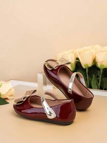 1双时尚新款婴儿平底鞋，春夏儿童平底鞋，女童蝴蝶结鞋，幼儿平底鞋