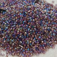 600颗/套，5克，25种颜色，2毫米透明彩色玻璃珠，适用于DIY耳环、手链、项链、服装刺绣、珠宝制作配件 - 2mm透彩上彩米珠 - 查看 5