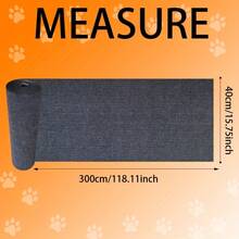 1pc Self-Adhesive Cat Scratch Pad Sticker, Suitable For Durable Polyester Carpet Edges, Can Be Used As Cat Scratching Board And Furniture Protector - Multicolor - View 3