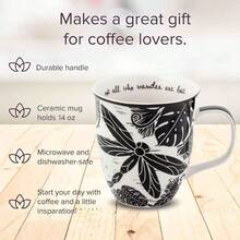 Karma Gifts - Taza color blanco y negro - Liblula - Ver 2