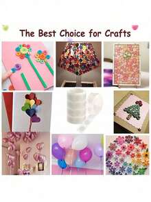 100 Balloon Glue Dots Per Roll, Clear Double-Sided Round Dots, Suitable For Party, Birthday, Wedding Decorations, DIY Balloon Decorations, Leaves No Residue And Will Not Damage Walls. - Nhiều màu - Xem 3