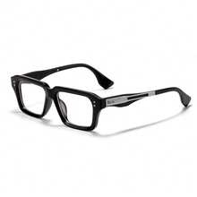 HBK 男士商务光学眼镜金属镜腿方形日常装饰眼镜框男女商务、摄影道具和礼品 - K40549 - 查看 18