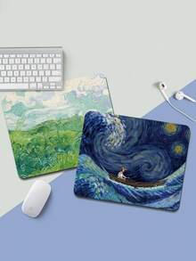 وسادة المعصم وحصيرة الماوس - مادة البولي يوريثان، قاعدة مطاطية مانعة للانزلاق، حصيرة لوحة المفاتيح والماوس من رغوة الذاكرة، وسادة معصم من البولي يوريثان الناعم، حصيرة ماوس ذات قاعدة مطاطية، دعم معصم مريح من رغوة الذاكرة، عودة إلى المدرسة، هالوين، حصيرة ماوس ألعاب عيد الميلاد - متعدد الألوان - مشاهدة 3