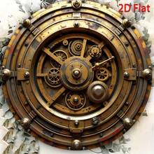 CIF BUY 1PC Retro Industrial Steampunk Gear Wall Decor  - Vertical Hanging Design | Home/Bar/Garage/Coffee Shop Decor - White - View 1