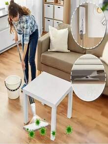 360 ° Rotating Ultra-Fine Fiber Spray Mop With 4 Reusable Pads And Scrapers - Long Handle For Easy Cleaning Of Hardwood, Veneer Flooring, Tiles, And Wood - Dry And Wet Dual-Use, Gray Replacement Fabric Included, Stainless Steel Structure, Suitable For Hardwood Flooring Mop, Home Cleaning Tool, Ergonomic Design, Durable Cleaning Tool, Dry And Wet Dual-Use Mop, Busy Home, Floor Cleaning, Compact Design, Sturdy Structure, Busy Professionals - Multicolor - View 4