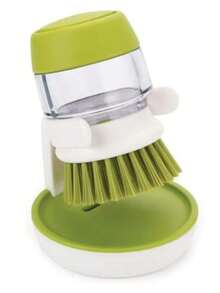 Kitchen Utensils Soap Dispenser Plate Brush Palm Brush Scrub Brush With Storage Stand And Drain Base, Easy To Clean Kitchenware And Sink, Including A Replaceable Brush (Green) - Multicolor - View 12