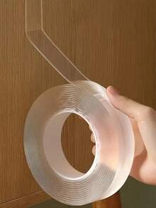 1/2/4 Peças de Fita Dupla Face Nano, Forte Adesão, Reutilizável, Sem Rastros, Lavável, Adequada para Natal, Decoração de Natal, Casamento, Dia dos Namorados, Casa, Escritório, Decoração de Festa, Decoração de Carro, Fita Dupla Face Multifuncional e de Uso Múltiplo