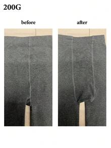 1条200克秋冬季保暖连裤袜，竖条纹，防勾丝，高腰紧身，日系JK风格，舒适保暖 - 彩色 - 查看 5