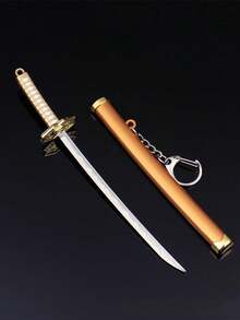 1pc Unisex Japanese Samurai Sword Toy Model Keychain Decoration
