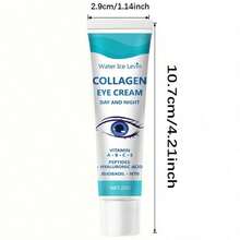 胶原蛋白眼霜 - 即时提拉配方，蕴含胶原蛋白、视黄醇和透明质酸，2 分钟内即可带来即时紧致效果；质地柔滑，浅米色，深层补水，适合日常眼部护理。 - 藍色 - 查看 8
