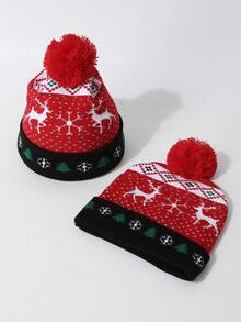 Gorro de malha jacquard unissex, gorro quente para esportes ao ar livre, eventos de Natal, festas, cosplay e uso diário, outono/inverno. - Chapéu de malha - Ver 16