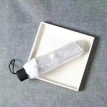 1把折叠伞，方便携带，清新可爱的樱花树图案，简约森林樱花透明伞面，高透光度，可爱樱花图案，透明8骨加固，防风轻便。 - 彩色 - 查看 15