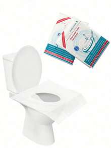 100/60/50/10片装一次性马桶座套，水溶性，适用于旅行和公共卫生间，浴室装饰，四季皆宜