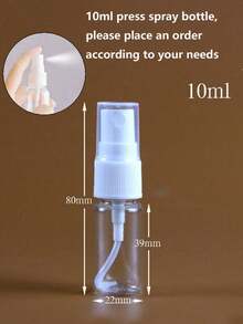 1pc 10ml/200ml/300ml High Pressure Continuous Automatic Fine Mist Spray Bottle, Hair Styling Tool, Suitable For Bathroom, Bedroom, Kitchen, Vanity, Salon, Hair Salon, Travel Essential, Multi-Purpose Sprayer, Refillable Bottle - Multicolor - View 10