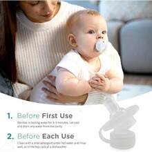 Freezable Baby Teether and Pacifier. Fill with Water and Freeze. Cold Soothing Relief for Teething Babies - por defecto - Ver 5