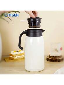 Tiger Bình giữ nhiệt gia đình PWM-A20C, dung tích lớn 2L, cách nhiệt chân không, giữ nhiệt lâu dài, thích hợp sử dụng tại nhà và văn phòng, giữ ấm mọi lúc, màu trắng ngọc trai - Trắng ngọc trai - Xem 4