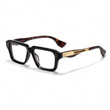 HBK 男士商务光学眼镜金属镜腿方形日常装饰眼镜框男女商务、摄影道具和礼品 - K40549 - 查看 19