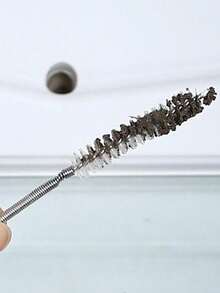 Stainless Steel Refrigerator Drain Cleaner, Icy Blockage Remover Cleaning Brush, Drain Pipe Clearing Tool