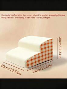 三级高密度泡沫宠物坡道/台阶 - 防滑宽大设计，适用于老年犬/小型犬，辅助宠物攀爬沙发/床，帮助受伤宠物行动。