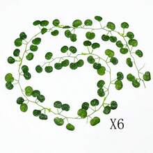 1/6/12/24PCS 6.9ft Fake Vines With Leaves For Bedroom Artificial Ivy Garland Fake Ivy Leaves Artificial Greenery Plant Garlands Hanging Vines For Room Decor Wedding Wall Indoor Outdoor Decoration