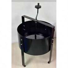 Rotary Soil Sieve Manual Compost Soil Riddle Gardeners Heavy Duty Sifter - Black - View 2