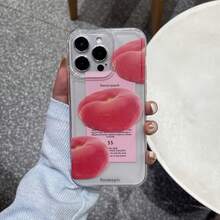 Con una funda de teléfono de corte preciso y una carcasa aeroespacial color melocotón, esta elegante y clásica funda protectora personalizada es a prueba de golpes, a prueba de caídas y duradera, adecuada para todas las series de  y compatible con suciedad y manchas  17/17 Pro/17 Pro Max/17 Air/ 16/16 Pro/16 Pro Max/16 Plus/ 15/15 Pro Max/15 Pro/15 Plus/ 14/14 Pro/14 Plus/14 Pro Max/ 13/13 Pro/13 Pro Max/12/12 Pro/12 Pro Max/11/11 Pro/11 Pro Max/XR/X/XS/XS Max Regalos de cumpleaños populares y duraderos, tema espacial comercial, transparente y anti-huellas para hombres y mujeres~Water Peach 513XS - Transparente1117 - Ver 2