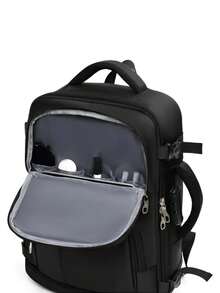 Multifunctional Travel Backpack, Waterproof, With Different Compartments, For School Or Travel - Blue - View 4
