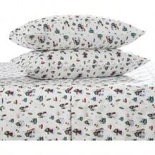 Black Sheets, Deep Pocket, 1800 Thread Count, Soft Breathable, Cute Printed Boho Farmhouse Bed Sheets, Up To 18 Inch - Forest Green - View 6