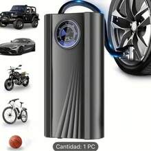 BOMBA DE AIRE INFLADOR DE NEUMATICOS , ALTA PRECISION - Negro - Ver 5