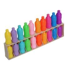 颜色配对游戏，儿童逻辑思维玩具，带分类瓶，适合家庭互动学习，有助于培养孩子的颜色识别和精细动作技能 - 彩色 - 查看 8