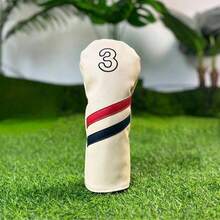 Large Digital Pattern (1 3 5 U) Golf Club Protective Cover, Limited Edition Golf Accessories, Golf Gift, Waterproof And Durable Material, Providing The Best Protection For Golf Clubs - Beige - View 9