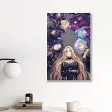 Framed 1pc The Eminence In Shadow Anime Canvas Wall Art Poster -  Futuristic Design, Vibrant Character Illustration, Perfect For Home Decor & Gift For Fans, Dynamic 2D Flat Artwork, Anime Room Decor, Anime Wall Decor | Futuristic Setting | Vibrant Artwork, Anime Room Decor - Đóng khung - Xem 3