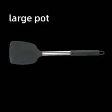 Xẻng silicon, dụng cụ nấu ăn chống dính, chịu nhiệt và dễ vệ sinh, thích hợp cho món bít tết, món xào và nhiều món khác - Nhiều màu - Xem 7