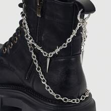 1pc Gothic Style Personalized Shoe Buckle Decor, Detachable DIY Versatile Accessory Suitable For Women Boots And Shoes - Multicolor - View 6