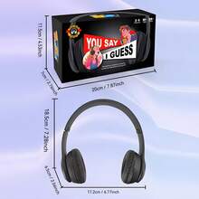 New Lip Reading Party Game - You SAY I : The Headphone Challenge Card Game For Adults, Popular On Platforms With 40,000 Funny Phrase Combos, Engaging Interaction, Game Party Cards, Perfect For 14+ Years Old (2+ Players)