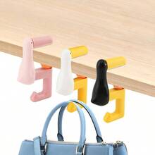 3 Pcs Portable Duck Shaped Detachable Table Hook, Foldable Non - Slip Bag Hanger, No - Drill Purse Hanger Bag Clamp School/Office Desk And Travel - 3種顏色 - 查看 1