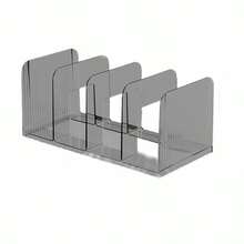 1pc Transparent Acrylic Desktop Bookshelf, Book Stand, Office/Student Document/Book Storage Rack
