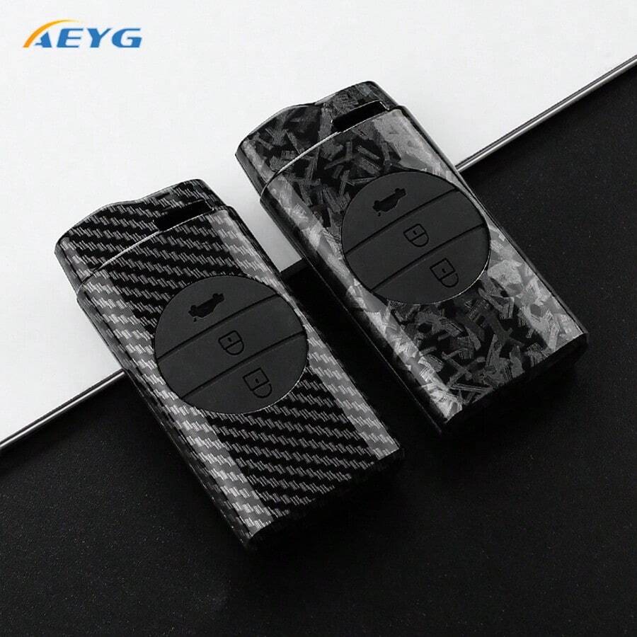 For Carbon Fiber Style ABS Car Key Case Cover, Compatible With Chery Tiggo 7 Pro 8 Pro Exeed Tiggo 2 3x Arrizo 5 Pro Gx 5x EQ7 Tiggo 4 Car Accessories