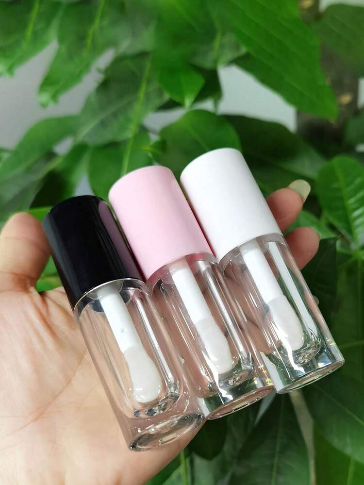 5支/1支 空6毫升大号唇彩管，圆形唇彩管容器，带大号狗狗脚印造型，化妆品包装容器，适合DIY唇彩、唇油和其他化妆品灌装，价格实惠，可作为圣诞礼物、化妆品、化妆工具、廉价小物、礼品、女士礼品、圣诞礼物、赠品、旅行必备品。 - 彩色 - 查看 2