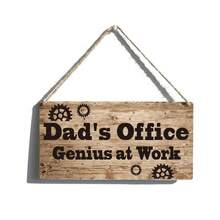 Letrero de Decoración de Pared de Cocina de Madera Rústica - "Esta Cocina Ofrece Comida Amor Alegría" Placa Colgante con Ilustración de Cocina y Flores - Naranja rojizo - Ver 3