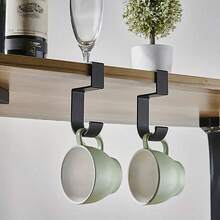 1pc Multi-Functional 5-Shaped Wallet Hook, Standing Office Desk Store Clip-In Desktop Backpack Hook, Wallet Hook Suitable For Desk Schoolbag Hook, Anti-Slip Design For Desk Schoolbag Hanger Without Perforation Door Hanging - Multicolor - View 4