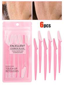 30pcs. Eyebrow Trimmer Set, Eyebrow Trimmer, Long Handled Eyebrow Trimmer, Beauty Tool, Used For Eyebrow Trimming, Razor, Precision Exfoliating Tool Eyebrow Trimmer, Facial Razor Blade, Eyebrow Trimmer Blade And Razor With Protective Cover, Used For Removing Facial And Body Hair, Suitable For Travel, Suitable For Both Men And Women. 1/3/6/12/24pcs. - 彩色 - 查看 7